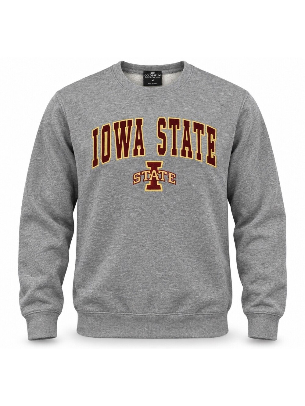 Iowa State Cyclones Colosseum Sweatshirt Men's Medium Gray Embroidered New